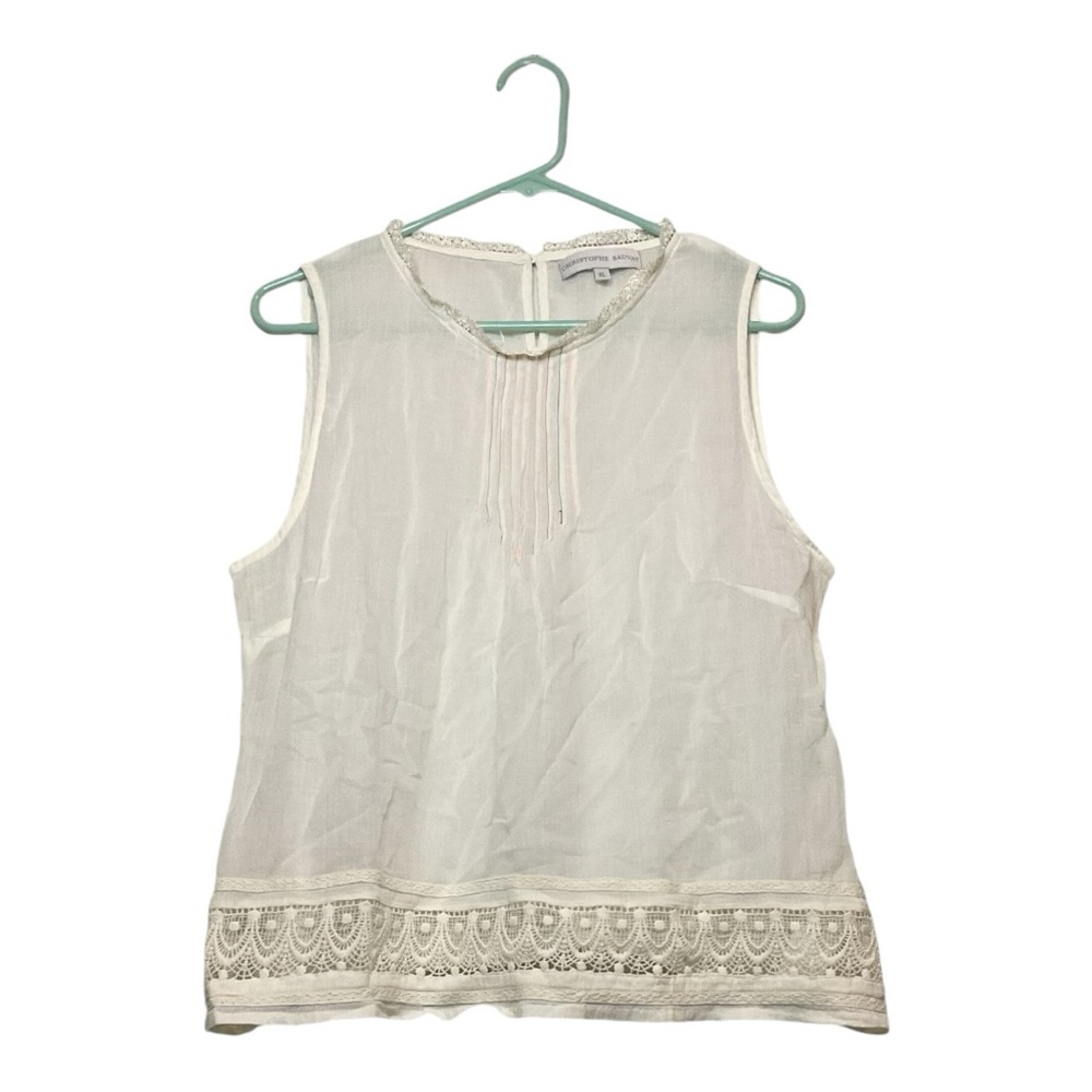 Women’s Christophe Sauvat cotton blouse, size XL